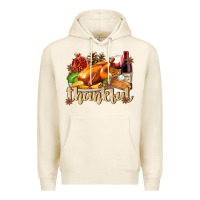 Tofu Thankful with Turkey Premium Hoodie - texasbilliewilder