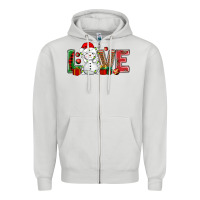 Dove Grey love snowman bbs Zipper Hoodie - BundleAndBundleShop