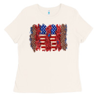 Bone 4th of july brushstroke Ladies Tee - Zillion Design Studio