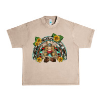 French Oak western gnome sunflowers rainbow Urban Heavy Tee - BarkalooDesign