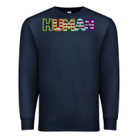 Navy HUMAN Premium Sweatshirt - Bettercallsaul