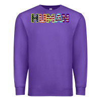Purple HUMAN Premium Sweatshirt - Bettercallsaul