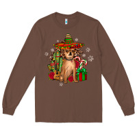 Chestnut Chihuahua Christmas Long Sleeve Tee - JahusDesignShop