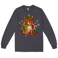 Smoke Chihuahua Christmas Long Sleeve Tee - JahusDesignShop