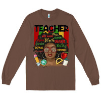 Chestnut black woman teacher Long Sleeve Tee - MaliasSmallBusiness