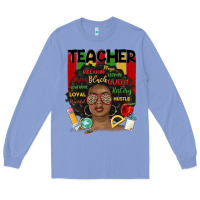 Colony Blue black woman teacher Long Sleeve Tee - MaliasSmallBusiness
