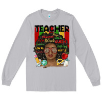 Moon Dust black woman teacher Long Sleeve Tee - MaliasSmallBusiness