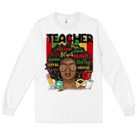 White black woman teacher Long Sleeve Tee - MaliasSmallBusiness