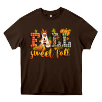 Chocolate Brown fall sweet fall Heavy Core Tee - Zillion Design Studio