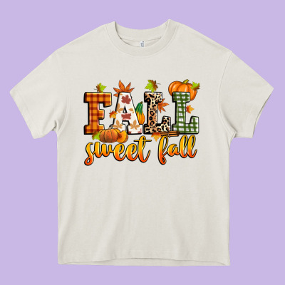 Fall Sweet Fall Heavy Core Tee Designed By Zillion Design Studio