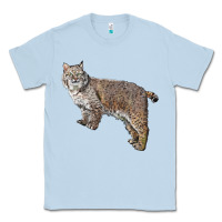 Dusty Blue Bobcat Classic Tee - LillyAllenDesigns