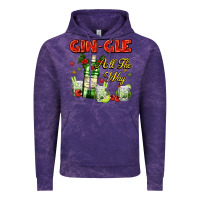Cloud Purple gin`gle all the way with bottle and cocktails Vintage Hoodie - AdoDesignShop
