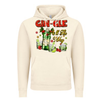Vintage Artic gin`gle all the way with bottle and cocktails Vintage Hoodie - AdoDesignShop