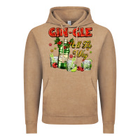 Vintage Coffee gin`gle all the way with bottle and cocktails Vintage Hoodie - AdoDesignShop