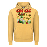 Vintage Mustard gin`gle all the way with bottle and cocktails Vintage Hoodie - AdoDesignShop