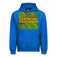Cobalt Let the shenanigans begin shamrock tumbler Urban Hoodie - HowdyJamesFarm