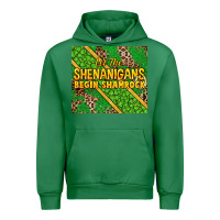 Emerald Let the shenanigans begin shamrock tumbler Urban Hoodie - HowdyJamesFarm
