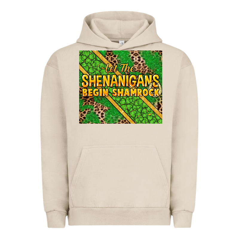Let The Shenanigans Begin Shamrock Tumbler Urban Hoodie by HowdyJamesFarm | Teevron