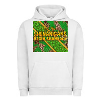 Pigment Lunar Rock Let the shenanigans begin shamrock tumbler Urban Hoodie - HowdyJamesFarm