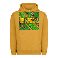 Pigment Peanut Butter Let the shenanigans begin shamrock tumbler Urban Hoodie - HowdyJamesFarm