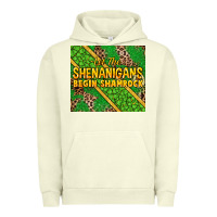 Pigment Pistachio Let the shenanigans begin shamrock tumbler Urban Hoodie - HowdyJamesFarm