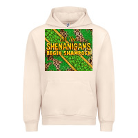 Sandshell Let the shenanigans begin shamrock tumbler Urban Hoodie - HowdyJamesFarm