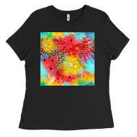 Black fruits leopard seamless pattern Ladies Tee - Zillion Design Studio