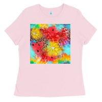 Bubblegum Pink fruits leopard seamless pattern Ladies Tee - Zillion Design Studio