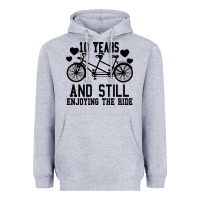 Heather Grey 10 Years And Still Enjoying The Ride Heavyweight Hoodie - Bettercallsaul