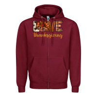 Burgundy love thanksgiving with turkey bbs Zipper Hoodie - BundleAndBundleShop