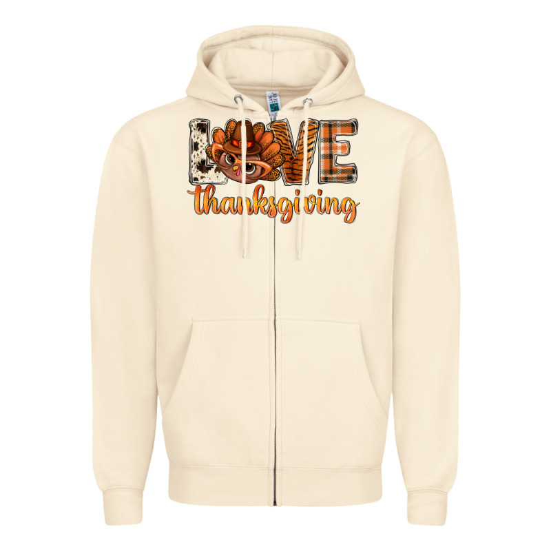 Love Thanksgiving With Turkey Bbs Zipper Hoodie by BundleAndBundleShop | Teevron