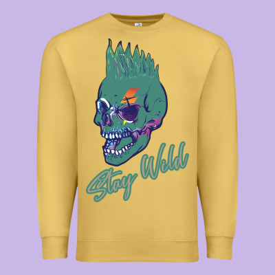 Stay Wild Premium Sweatshirt Designed By Bettercallsaul