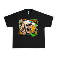 Black st patricks day peace skull Urban Heavy Tee - Jasminsmagicworld