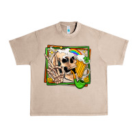French Oak st patricks day peace skull Urban Heavy Tee - Jasminsmagicworld