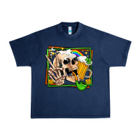 Navy st patricks day peace skull Urban Heavy Tee - Jasminsmagicworld