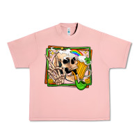 Salmon st patricks day peace skull Urban Heavy Tee - Jasminsmagicworld
