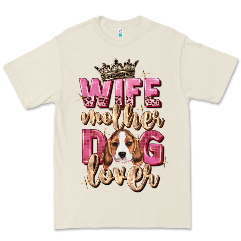 Wife Mother Dog Lover Premium Tee by Zillion Design Studio | Teevron