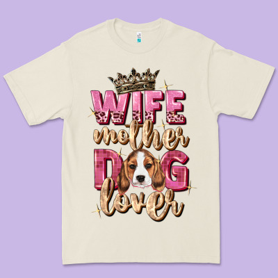 Wife Mother Dog Lover Premium Tee Designed By Zillion Design Studio