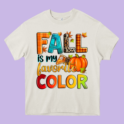 Fall Is My Favorite Color Heavy Core Tee Designed By Zillion Design Studio