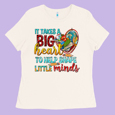 Big Heart To Help Shape Little Minds Tbw Ladies Tee Designed By Texasbilliewilder