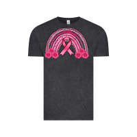 Vintage Black breast cancer rainbow Vintage Tee - AdoDesignShop
