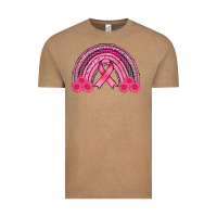 Vintage Coffee breast cancer rainbow Vintage Tee - AdoDesignShop