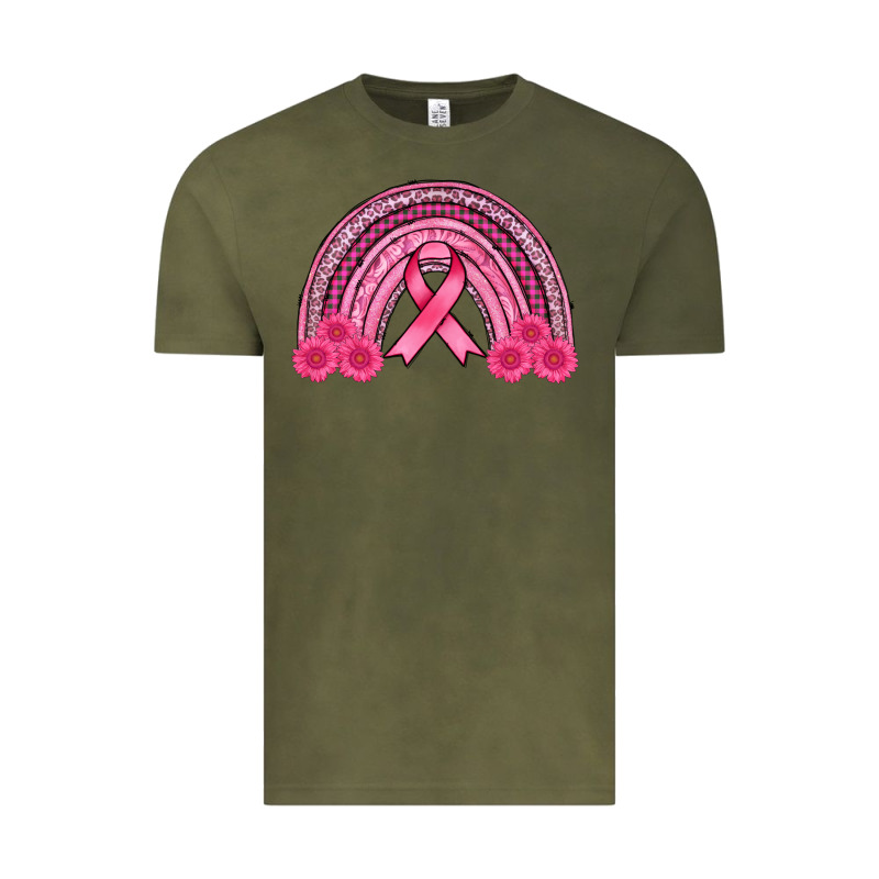 Breast Cancer Rainbow Vintage Tee by AdoDesignShop | Teevron