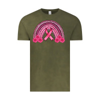 Vintage Olive breast cancer rainbow Vintage Tee - AdoDesignShop