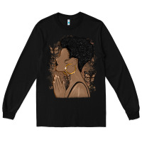 Black black woman praying Long Sleeve Tee - MaliasSmallBusiness