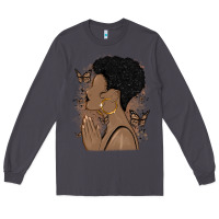Smoke black woman praying Long Sleeve Tee - MaliasSmallBusiness