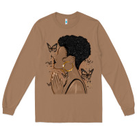Toasted Coconut black woman praying Long Sleeve Tee - MaliasSmallBusiness