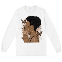 White black woman praying Long Sleeve Tee - MaliasSmallBusiness