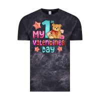 Cloud Black my first valentines day Vintage Tee - AdoDesignShop