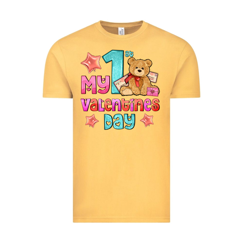 My First Valentines Day Vintage Tee by AdoDesignShop | Teevron
